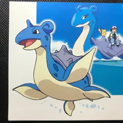 Lapras Pikachu Pokemon Postcard Japan Anime Rare Pocket monster Nintendo F/S - Image 3