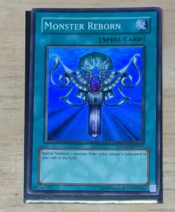 LP Monster Reborn Super Rare Dark Legends DLG1-EN017 - Image 1