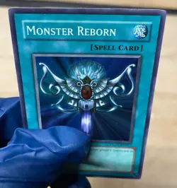 LP Monster Reborn Super Rare Dark Legends DLG1-EN017 - Image 2