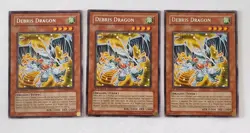 Yugioh Debris Dragon CRMS-EN002 Rare 1st Ed NM x3 - Image 1