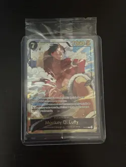 One Piece Card - Luffy P-075 Foil Gold – Exclusive Japan Expo 2025 FR – Sealed - Image 2
