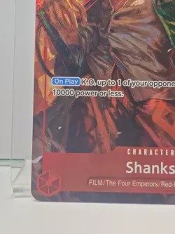 One Piece TCG Wings of the Captain English Shanks SR Alt Art Foil OP06-007 NM - Image 4