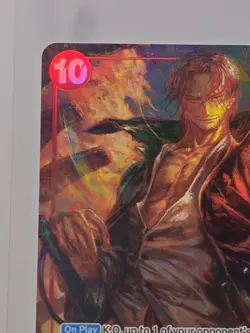 One Piece TCG Wings of the Captain English Shanks SR Alt Art Foil OP06-007 NM - Image 5