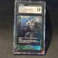 One Piece Eng Hody Jones OP06-035 Alt Art Super Rare SR CGC GEM MINT 10 - Image 1