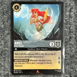 Disney Lorcana Fabled Ariel Sonic Warrior 195/204 Rare NM/Mint - Image 1