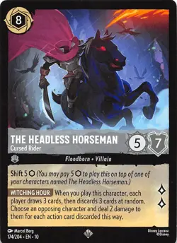 The Headless Horseman Cursed Rider 174/204 Whispers in the Well Disney Lorcana - Image 1