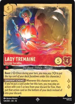 Lady Tremaine Sinister Socialite 124/204 Whispers in the Well Disney Lorcana - Image 1