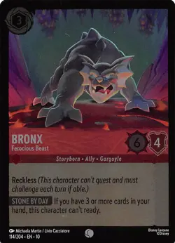 Bronx Ferocious Beast Foil 114/204 Whispers in the Well Disney Lorcana - Image 1
