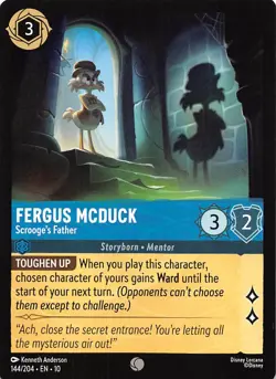 Fergus McDuck Scrooge's Father 144/204 Whispers in the Well Disney Lorcana - Image 1