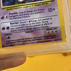 1999 Base Set Mewtwo PSA ERROR MC Miscut OC Holo Rare 10/102 Pokemon Card - Image 4