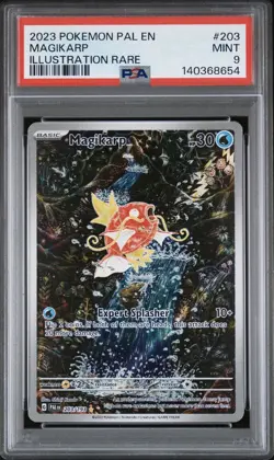 Pokemon TCG Magikarp Scarlet & Violet Paldea Evolved Card 203/193 PSA 9 - Image 1