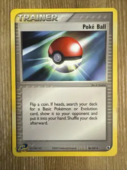 Poke Ball 86/109 2003 EX Ruby & Sapphire Pokemon Card Nintendo Trainer LP - Image 1