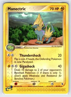Manectric 39/109 EX Ruby & Sapphire Pokemon Card e-Series Non Holo Uncommon - Lp - Image 1