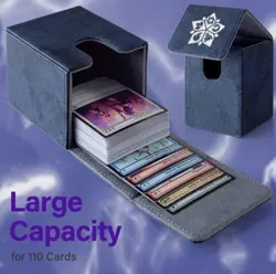 Deck Box for MTG MTG Deck Box Fits 110 Single Sleeved Commander Cards Trading - Image 4