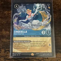 Disney Cinderella-Dream Come True 155/204 Character Lorcana TCG Card English - Image 1