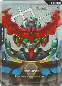 Gundam TCG Card Game Dual Impact Foil Resource GD02 C+ R-015 GQuuuuuuX - Image 2