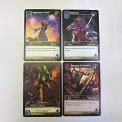 World of Warcraft TCG Jumbo Oversized Hero Cards Drums and Fel Weaver - Image 1