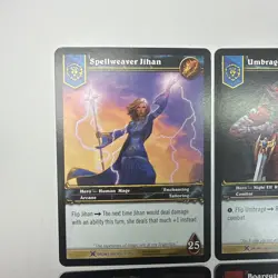 World of Warcraft TCG Jumbo Oversized Hero Cards Drums and Fel Weaver - Image 2