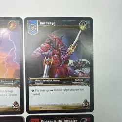 World of Warcraft TCG Jumbo Oversized Hero Cards Drums and Fel Weaver - Image 3