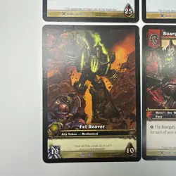 World of Warcraft TCG Jumbo Oversized Hero Cards Drums and Fel Weaver - Image 4