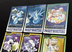 9 x Pokemon Card Carddass Japanese 1997 Golduck Seadra Kangaskhan Muk Grimer etc - Image 3