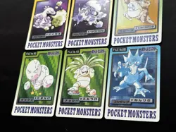 9 x Pokemon Card Carddass Japanese 1997 Golduck Seadra Kangaskhan Muk Grimer etc - Image 4