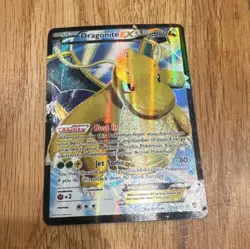 Pokemon Dragonite EX Full Art Ultra Rare Holo 108/111 XY Furious Fists 2014 Card - Image 1