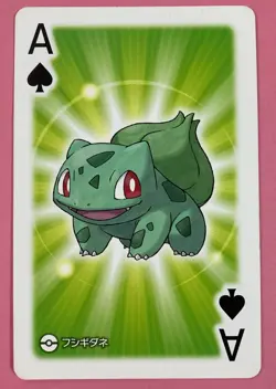 Bulbasaur pokemon Playing Poker Card pokeball Nintendo Japanese Very Rare - Image 1