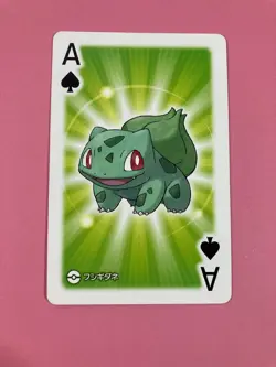 Bulbasaur pokemon Playing Poker Card pokeball Nintendo Japanese Very Rare - Image 2