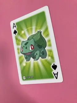 Bulbasaur pokemon Playing Poker Card pokeball Nintendo Japanese Very Rare - Image 3
