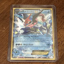 Pokemon TCG Ash-Greninja EX Black Star Promo Holo Card XY133 - Image 1