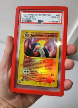 Typhlosion 65/165 - Expedition Set *PSA 10 - GEM MINT* Reverse Holo Pokemon Card - Image 5