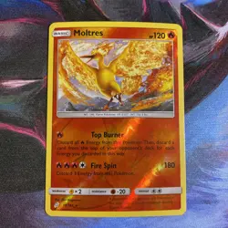 Moltres Reverse Holo Rare 19/181 SM Pokemon TCG Team Up Card NM/LP - Image 1