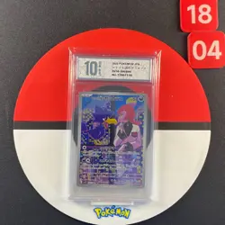 Team Rocket's Murkrow AR 106/098 SV10 Pokemon Card Japanese Grade10 - Image 1