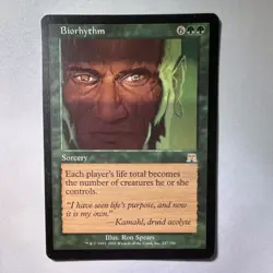 Magic: The Gathering Biorhythm Sorcery Onslaught Rare Regular English 247/350 - Image 1