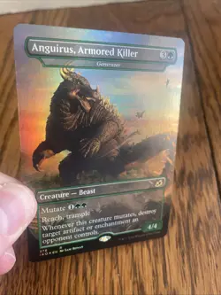 Anguirus, Armored Killer - Gemrazer 376 NM Foil R Ikoria: Lair of Behemoths MTG - Image 2