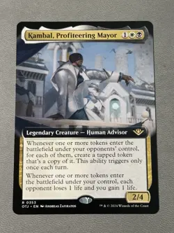 Kambal, Profiteering Mayor (Extended Art) Regular 353 MTG NM - Image 1