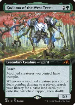 Magic The Gathering: Kodama of the West Tree (Extended Art), Kamigawa (NEO) NM - Image 1