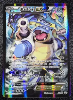 Pokemon: Blastoise EX XY Black Star Promo Full Art Holofoil XY122 - Image 1