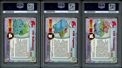 Pokemon Topps Rainbow Foil Bulbasaur PSA 9 | Ivysaur PSA 10 Gem | Venusaur PSA 9 - Image 2