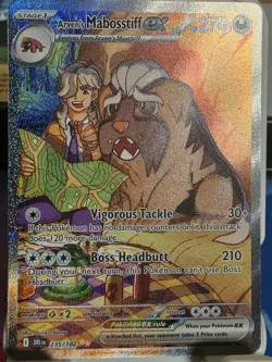 Pokemon Arven's Mabosstiff ex Sv10 Destined Rivals 235/182 Illustration Rare Ho… - Image 1