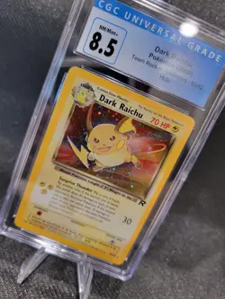 FART SWIRL SEE VIDEO Pokemon Team Rocket Dark Raichu Holo #83 CGC 8.5 - Image 1