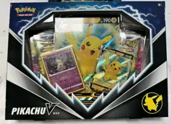 Pokemon TCG Pikachu V Box 2022 (4 Booster Packs) Factory Sealed - Image 1