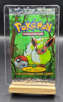 Pokemon TCG WOTC 1999 1st Ed Jungle Set EMPTY Booster Pack Flareon Art - Image 1
