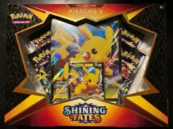 Pokemon Pikachu v Shining Fates Collection Box Sealed 2021 - Image 1