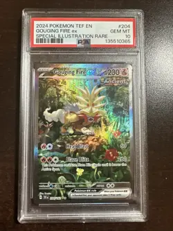 Gouging Fire EX 204/162 Pokemon Temporal Forces PSA 10 GEM MINT - Image 1