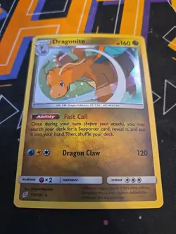 Dragonite Rare Promo 119/181 - Sun & Moon Team Up COSMOS HOLO - Pokemon NM - Image 1
