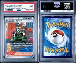 Pokemon TCG Lt. Surge's Bargain PSA 9 - Image 3