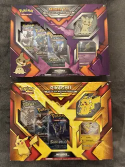 Pokemon TGC Pikachu & Mimikyu Set (1 each) Sidekick Collection Boxes Sealed - Image 1
