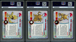 Pokemon Topps Rainbow Foil Abra PSA 8 | Kadabra PSA 9 | Alakazam PSA 10 Gem Mint - Image 2